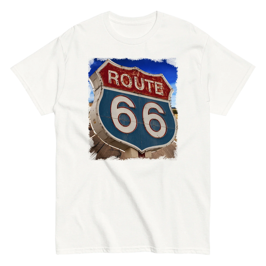 T-shirt Uomo Route 66 - Stampa Vintage Iconica Americana 12066-4 - STREET STYLE