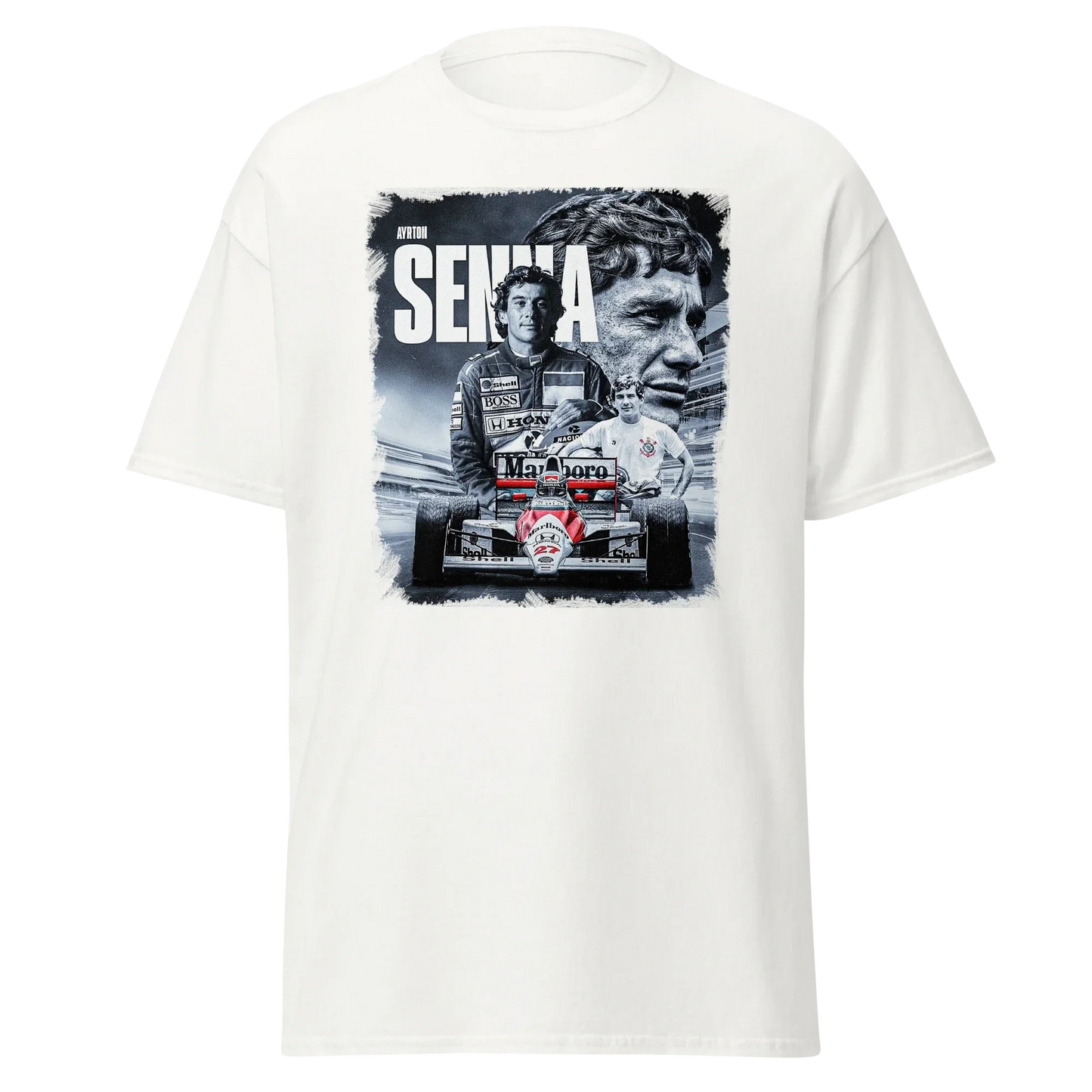 T-shirt Ayrton Senna Leggenda F1 - Stampa Grafica Vintage 11001-2 - STREET STYLE