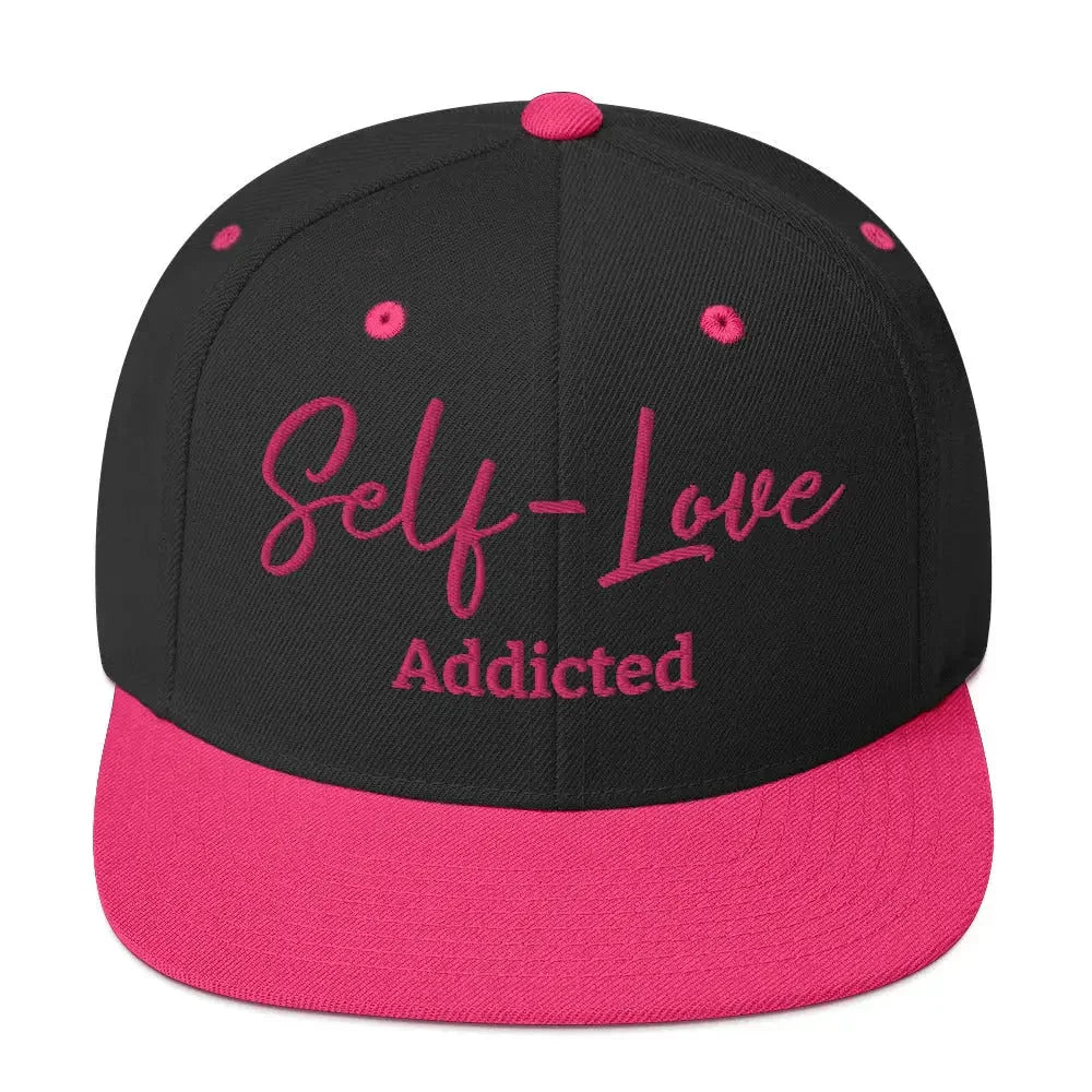 Self Love Addicted Snapback Hat with Embroidery - STREET STYLE
