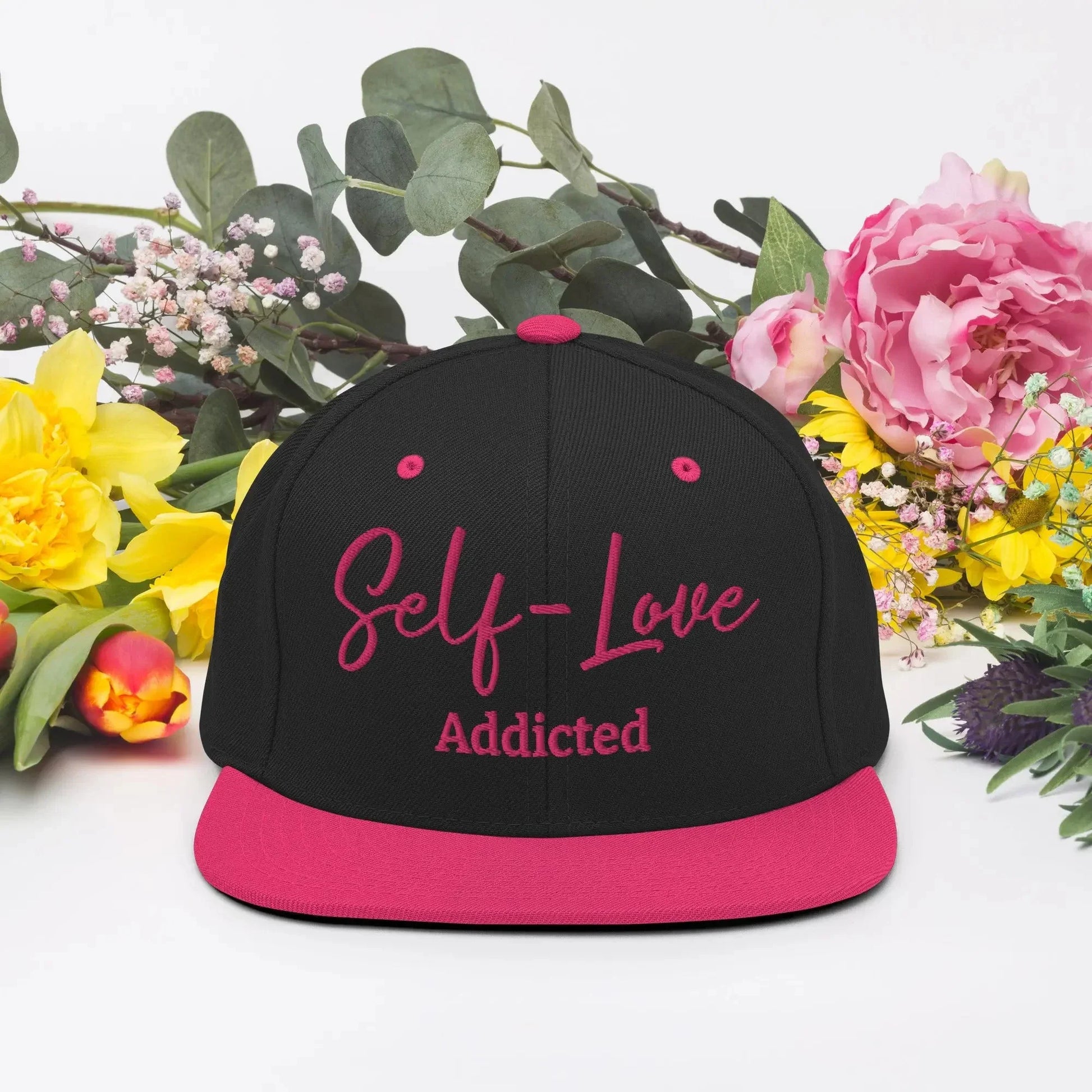 Self Love Addicted Snapback Hat with Embroidery - STREET STYLE