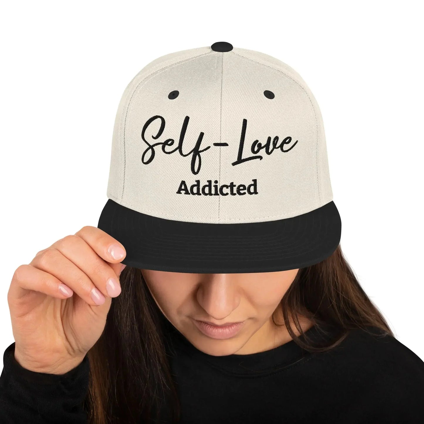 Self Love Addicted Snapback Hat with Embroidery - STREET STYLE