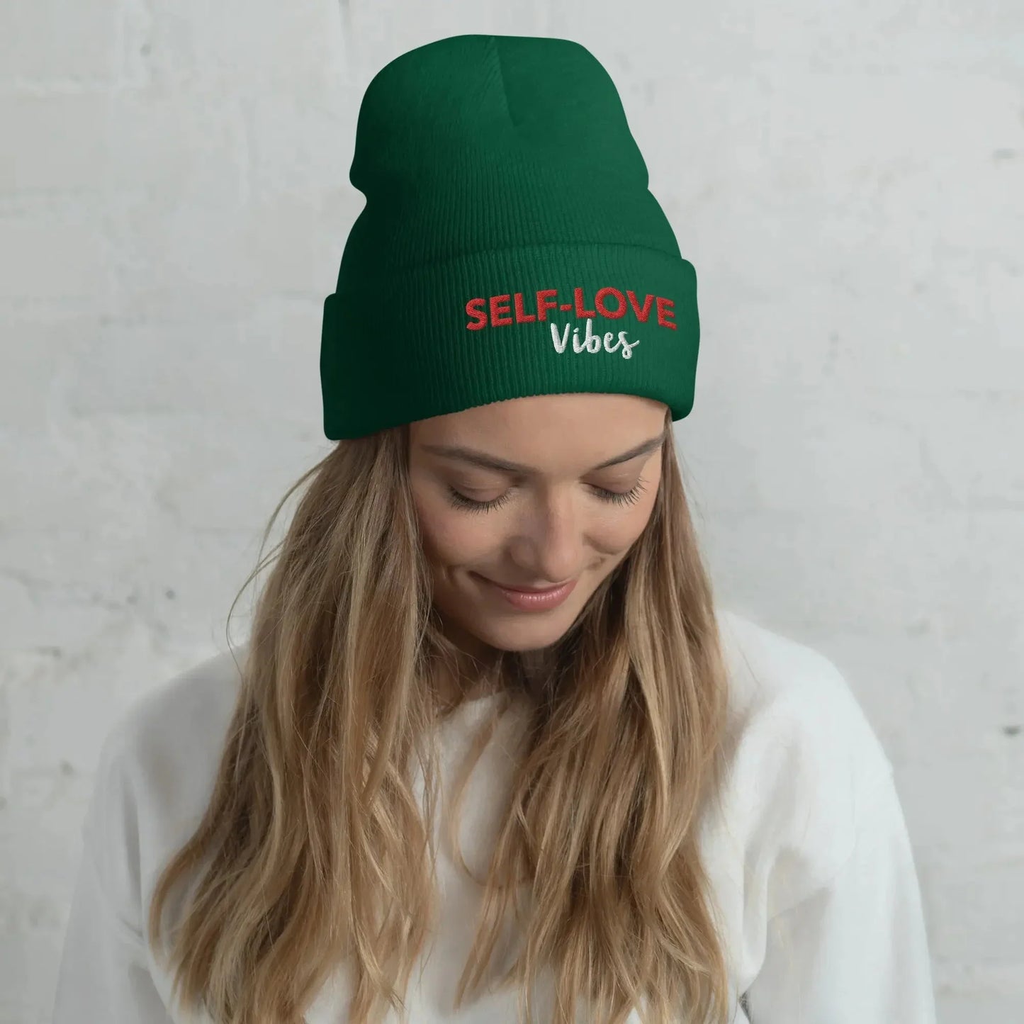 SELF- LOVE VIBES Cuffed Beanie - STREET STYLE