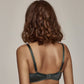 Sheer Lace Underwire Bra Emerald - STREET STYLE