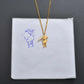 CREATE YOUR OWN DESIGN & DRAWINGS - Doodle Drawing Necklace - custom necklace - STREET STYLE