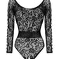 Sexy Sheer Lace Bodysuit Beauty Night Dinora - STREET STYLE