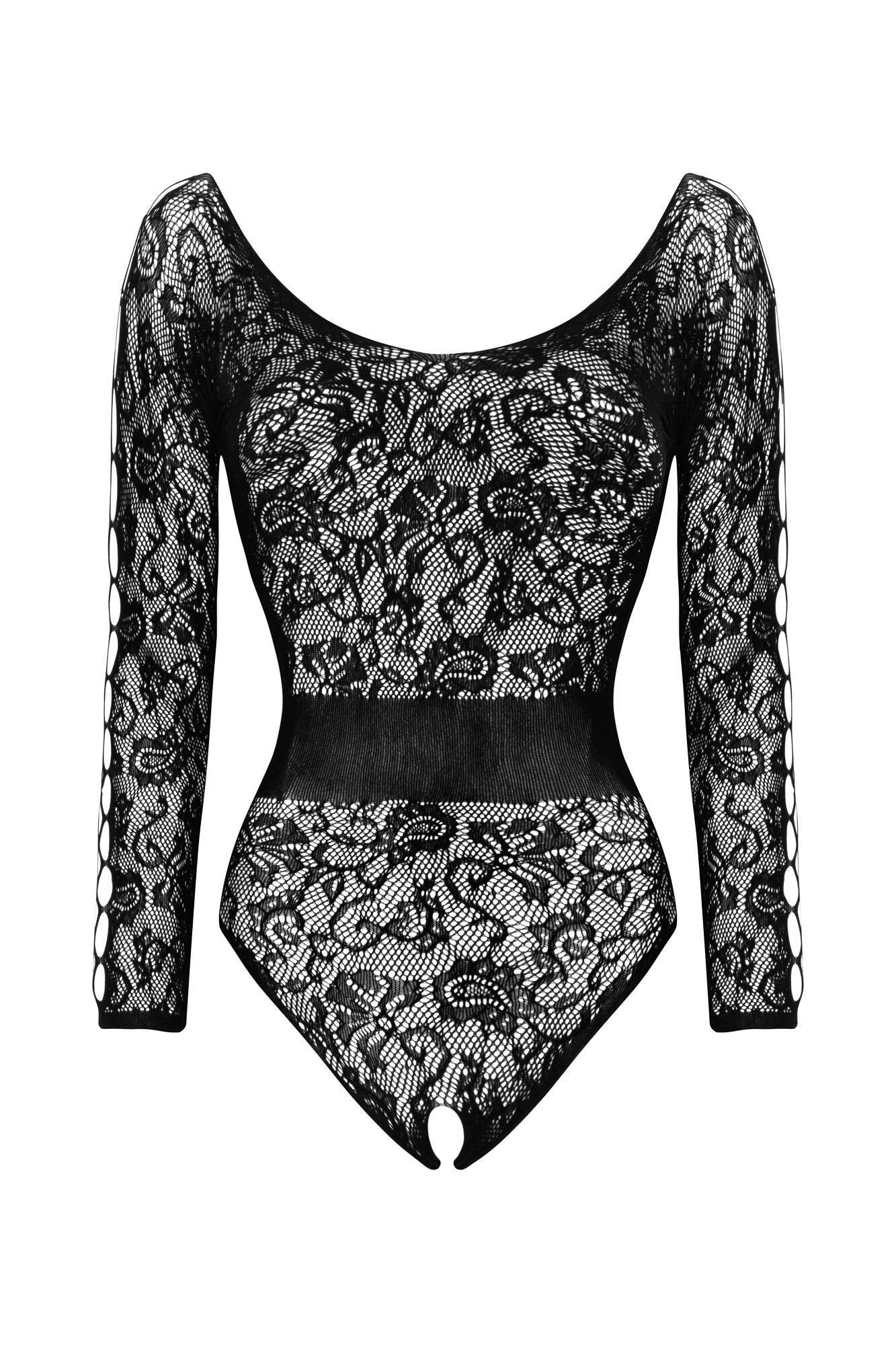 Sexy Sheer Lace Bodysuit Beauty Night Dinora - STREET STYLE