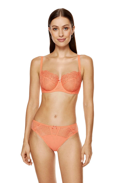 Semi Sheer Bikini Panty Pamela Peach - STREET STYLE
