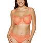 Sheer Mesh Balconette Bra Pamela Peach - STREET STYLE