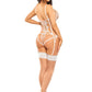 Ultra Sheer Corset Garter & Sexy String Set Beauty Night Sienna - STREET STYLE