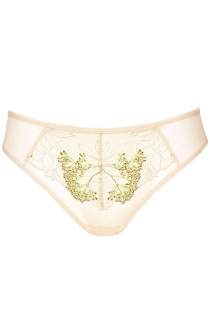 Sheer Mesh Embroidered Brazilian Thong Gorteks Soleil - STREET STYLE