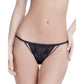 Eyelash Strappy Thong Panty Oh La La Cheri - STREET STYLE