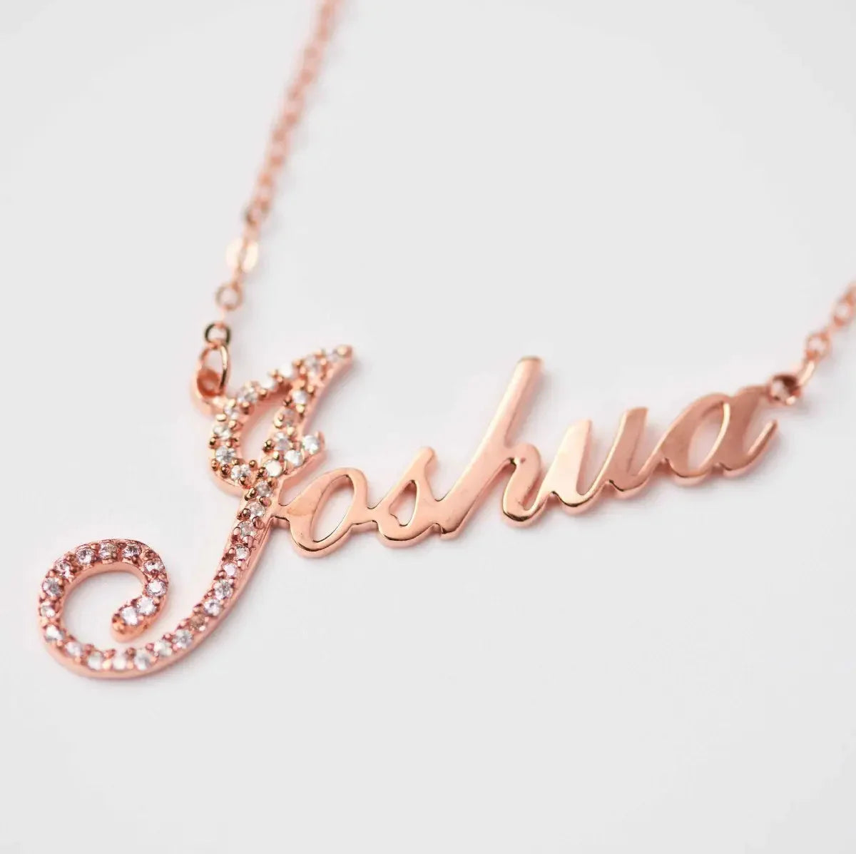 Full Silver Diamond Pendant Necklace - diamond necklace - STREET STYLE