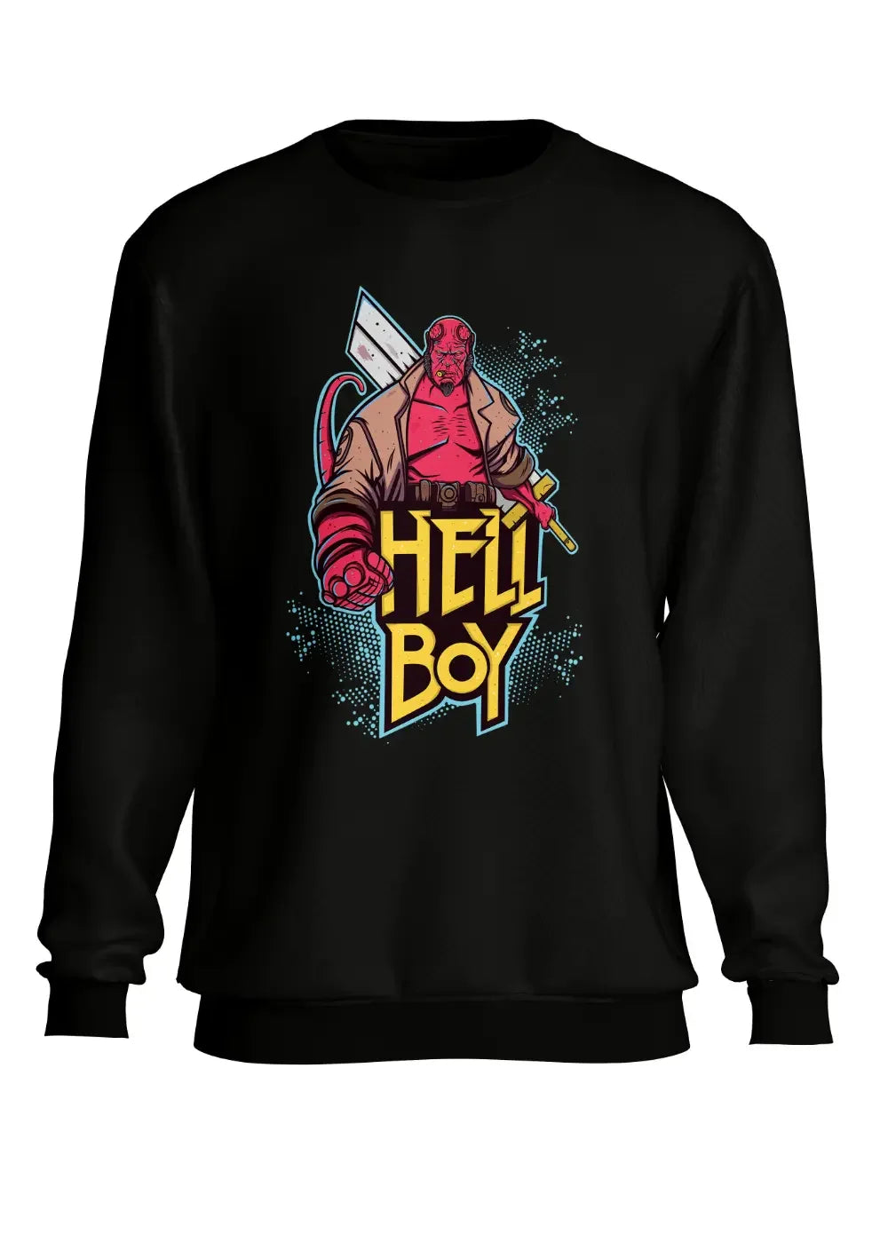 Felpa a Girocollo Supereroi Hellboy - STREET STYLE