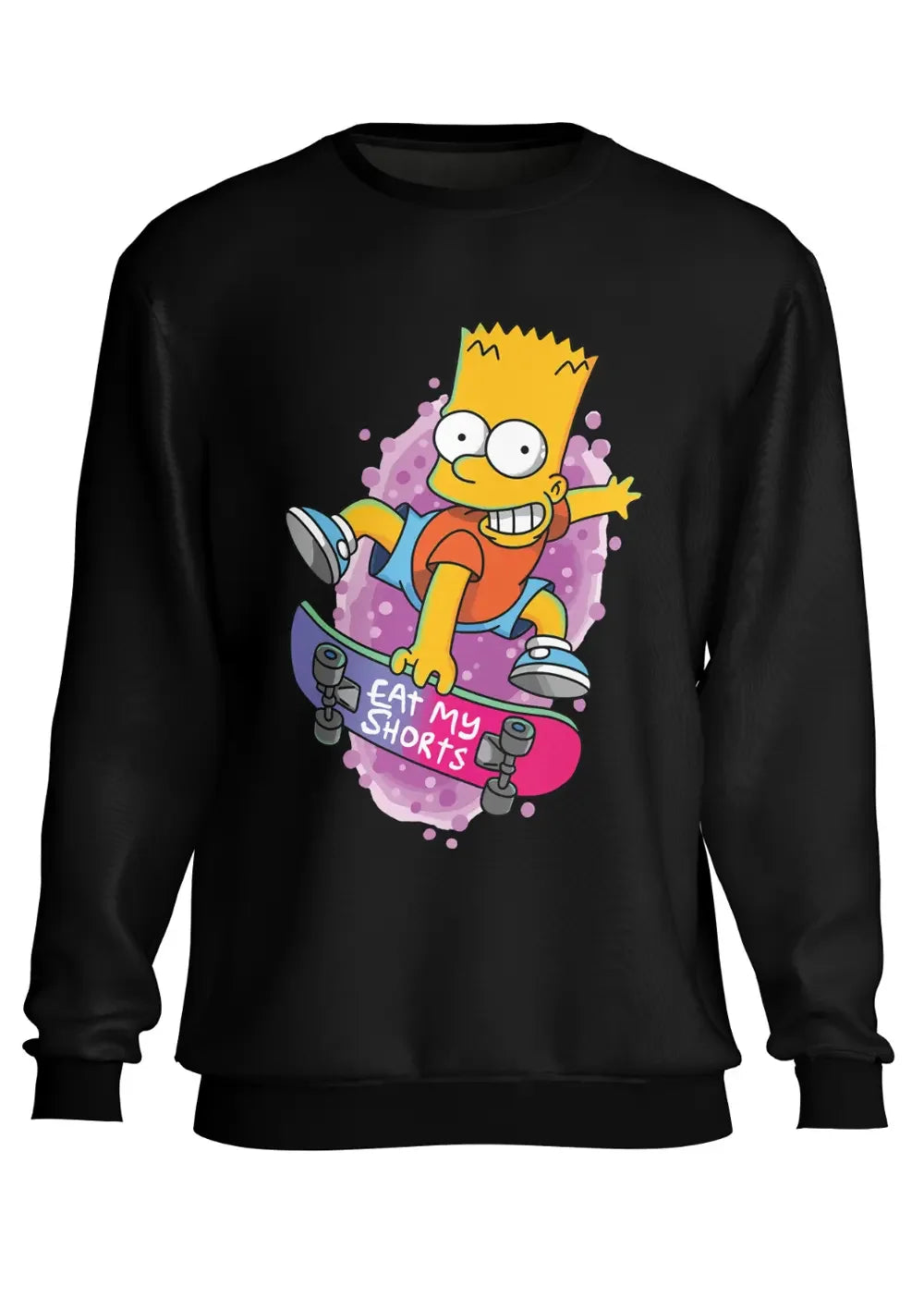 Felpa a Girocollo Bart Simpson Ciucciami il Calzino - STREET STYLE