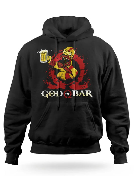 Felpa Con Cappuccio Homer Simpson God Of Bar - STREET STYLE