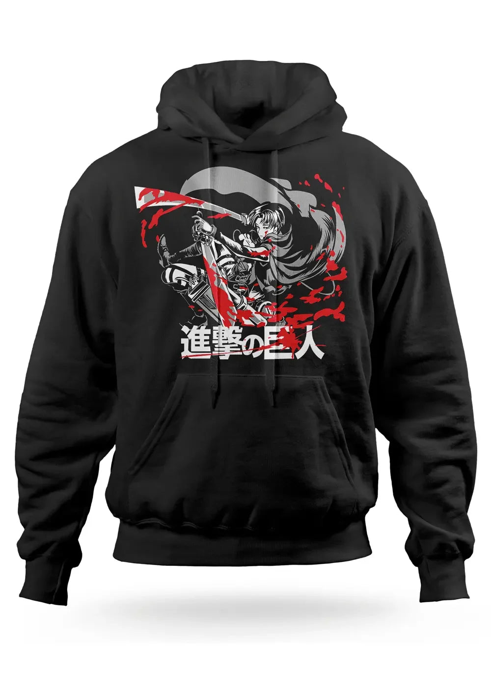 Felpa Levi Attack On Titan Anime con Cappuccio - STREET STYLE