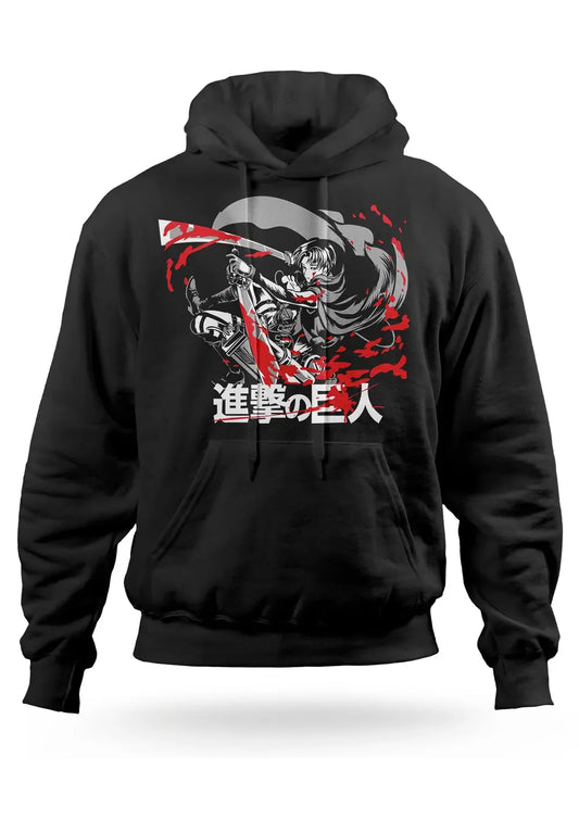 Felpa Levi Attack On Titan Anime con Cappuccio - STREET STYLE