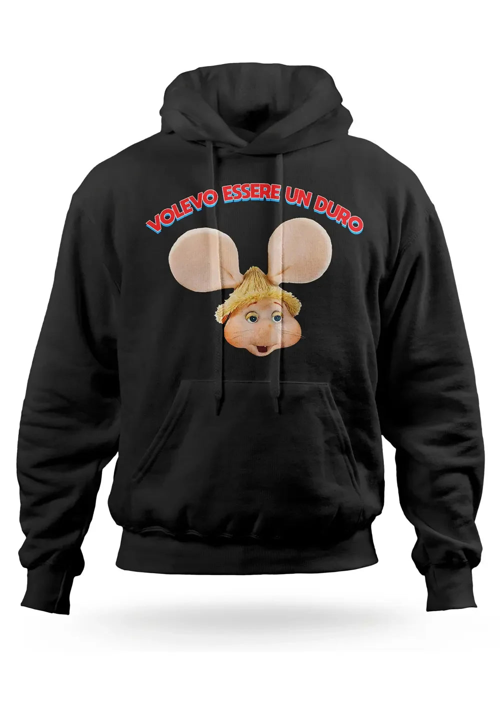 Felpa con Cappuccio Lucio Corsi Topo Gigio Volevo essere un duro - STREET STYLE