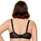 Sheer Full Figure Bra Gorteks Fiore Black - STREET STYLE