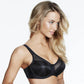 Full Figure Semi Sheer Bra Dominique Elise Black - STREET STYLE