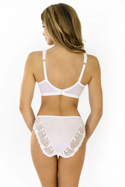 Full Figure Unlined Bra Rosme Galla White - STREET STYLE