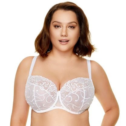 Sheer Full Figure Bra Gorteks Fiore - STREET STYLE