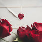 925 Sterling Silver Necklace Red Heart Pendant - STREET STYLE