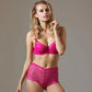 Lace Overlay Full Figure Bra Lauma Vivian Pink - STREET STYLE