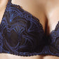 Lavinia Blue Moonlight Lightly Lined Lace Plunge Bra - STREET STYLE