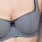 Lightly Padded Balcony Bra Lauma Navy - STREET STYLE