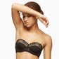 Longline Strapless Padded Lace Bra Escape Black | Blush Lingerie - STREET STYLE