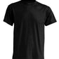 T-shirt nera basic uomo, stile streetwear essenziale, su sfondo bianco, Street Style Rimini