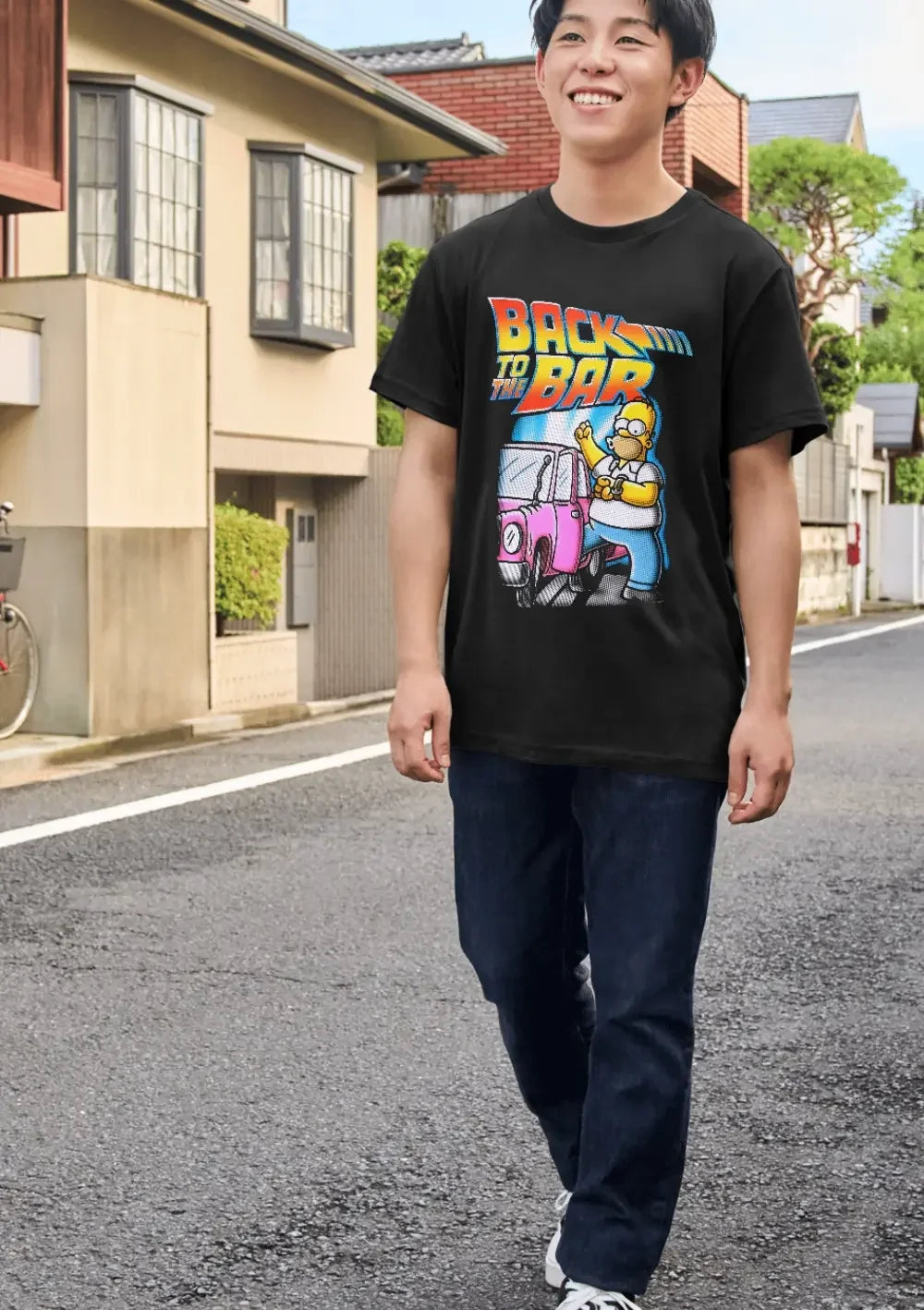 T-Shirt Maglietta Homer Simpson Back to the bar - STREET STYLE