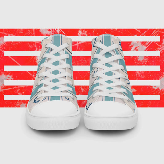 Sneakers alte in tela da uomo i love rimini - STREET STYLE