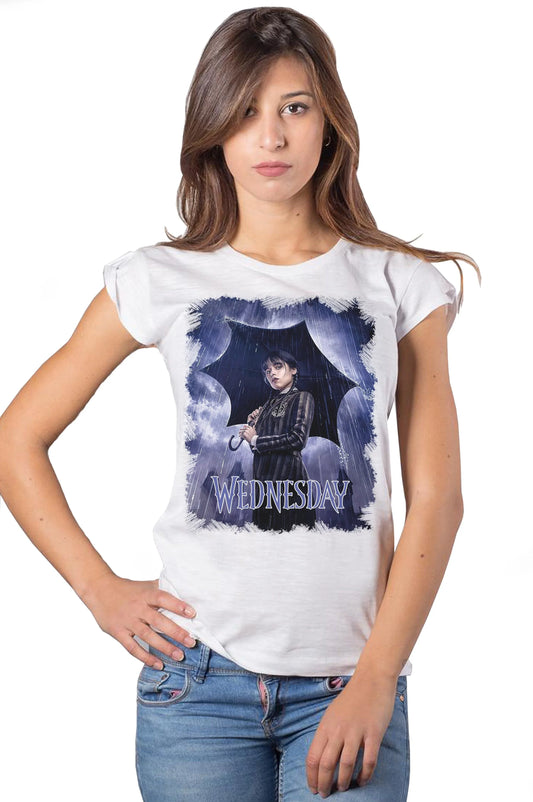 Mercoledì T-shirt Slub Donna | 100% Cotone Bio - STREET STYLE