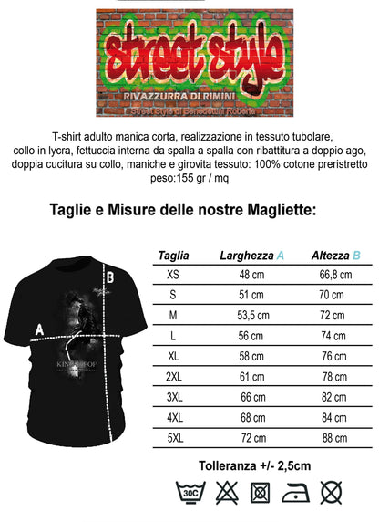 The Legend Michael Jackson Cantante Soggetto 18-20-49-3 T-shirt Urban Men Uomo 100% Cotone Pettinato JK - STREET STYLE
