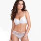 White Molded Foam Cup Bra Stefi L Hibiscus - STREET STYLE