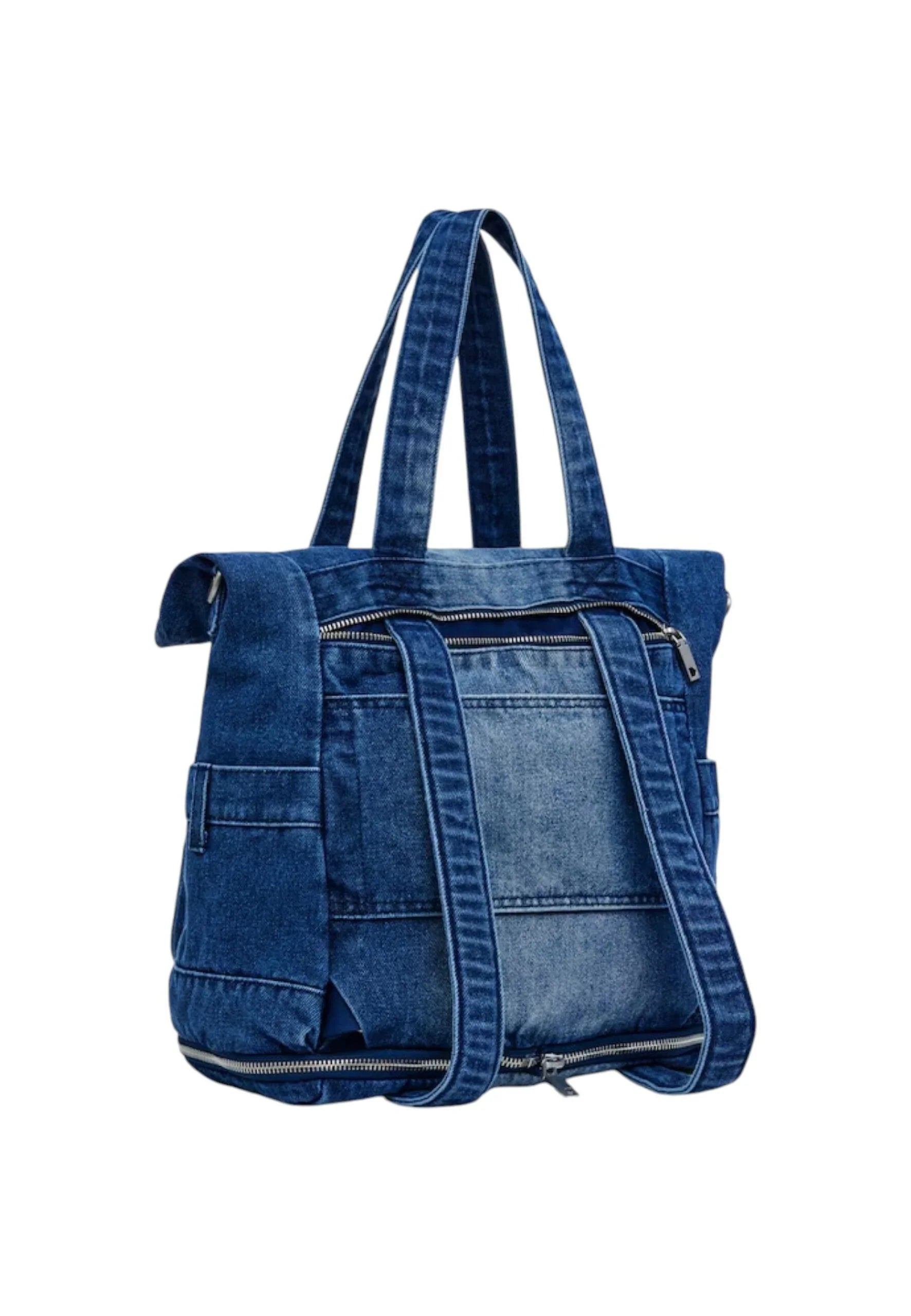 Bag Desigual back modular 25 denim voyager Denim - STREET STYLE