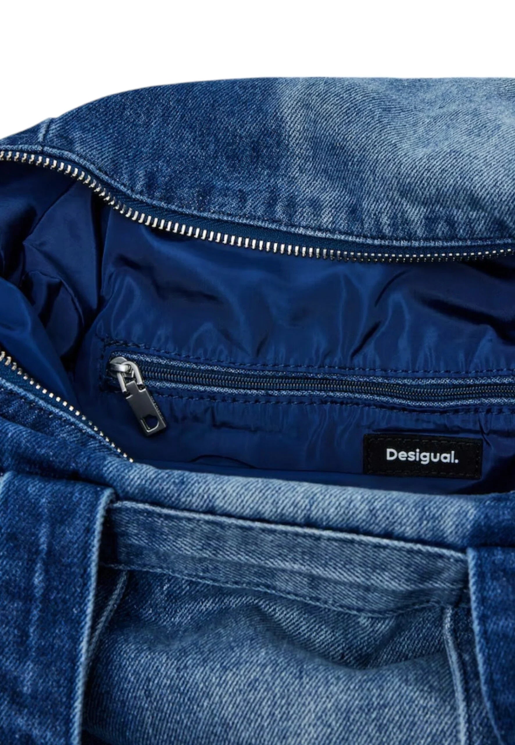 Bag Desigual back modular 25 denim voyager Denim - STREET STYLE