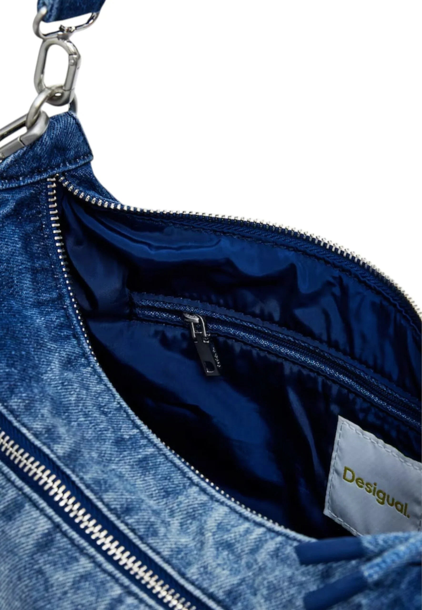 Bag Desigual bag half logo denim astana Denim - STREET STYLE