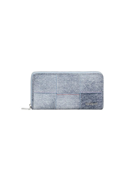 Wallet Desigual mone_yoko pu denim fiona Dark Blue Denim - STREET STYLE