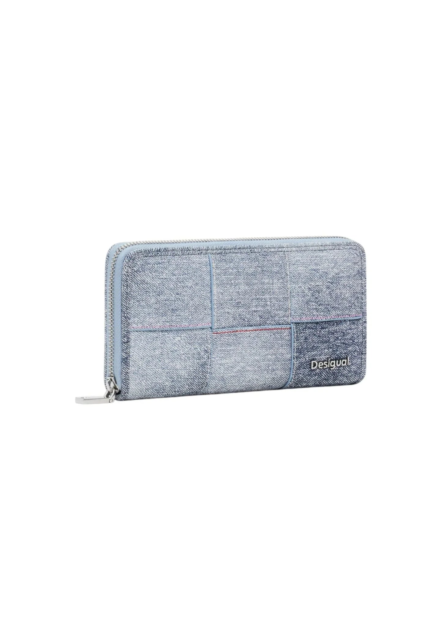 Wallet Desigual mone_yoko pu denim fiona Dark Blue Denim - STREET STYLE