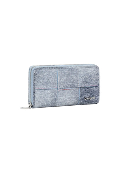 Wallet Desigual mone_yoko pu denim fiona Dark Blue Denim - STREET STYLE