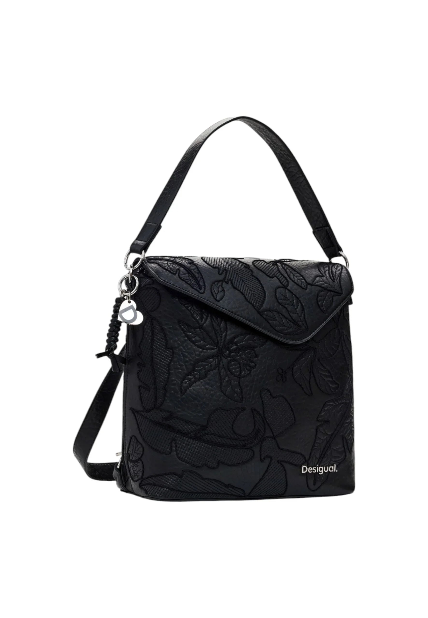 Backpack Desigual back_jolie jersey Black - STREET STYLE