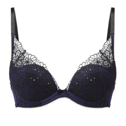 Gossard Graphic Floral Padded Plunge Bra - STREET STYLE