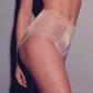 Sheer High Waist Brief Panty Glossies Nude - STREET STYLE