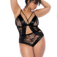 Sheer Lace Teddy Mapale Midnights Captive - STREET STYLE