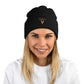 Self Love Pom-Pom Beanie - Women's Beanie with Embroidery - STREET STYLE