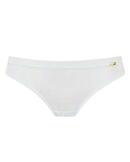 Sheer See Through Thong Panty Gossard Glossies White - STREET STYLE