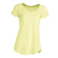 T-shirt donna gialla basic, streetwear essenziale, vestibilità comoda, stile urban